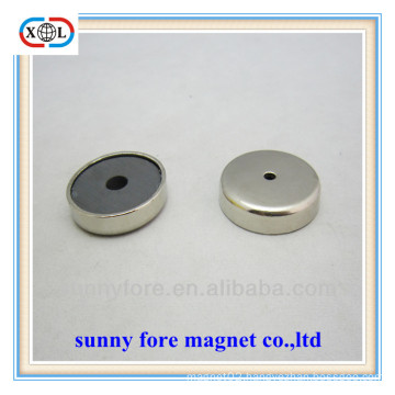 strong pot magnet with hole in Ni coating